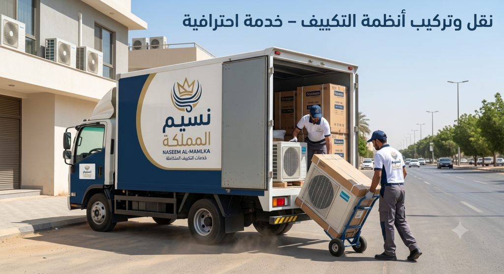 شركة نقل مكيفات سبليت بالرياض باحترافية وبأعلى جودة - نسيم المملكة